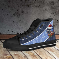 Load image into Gallery viewer, Designs by MyUtopia Shout Out:Tennessee Titans Christmas Football Pattern Canvas High Top Shoes
