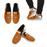 Load image into Gallery viewer, Designs by MyUtopia Shout Out:Texas Fan #Hookem Mens Slip-on Canvas Sneakers

