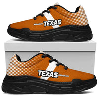 Load image into Gallery viewer, Designs by MyUtopia Shout Out:Texas #HookEm Chunky Sneakers,Women&#39;s / Ladies US5.5 (EU36) / Burnt Orange,Chunky Sneakers

