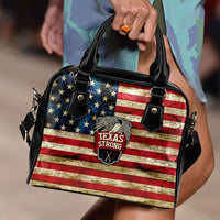 Load image into Gallery viewer, Designs by MyUtopia Shout Out:Texas Strong Faux Leather Handbag with Shoulder Strap
