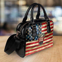 Load image into Gallery viewer, Designs by MyUtopia Shout Out:Texas Strong Faux Leather Handbag with Shoulder Strap
