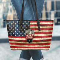 Load image into Gallery viewer, Designs by MyUtopia Shout Out:Texas Strong Faux Leather Totebag Purse,Large (11 x 17 x 6) / Red/Off-White/Blue,tote bag purse
