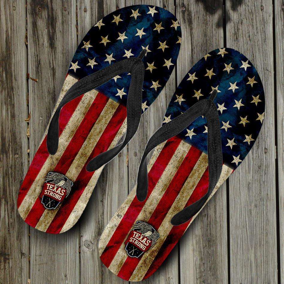 Designs by MyUtopia Shout Out:Texas Strong Flip-Flops