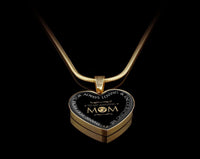 Load image into Gallery viewer, Designs by MyUtopia Shout Out:Thank You Mom For Always Loving and Encouraging Me Liquid Glass Personalized Engravable Keepsake Necklace,Gold / No,Necklace
