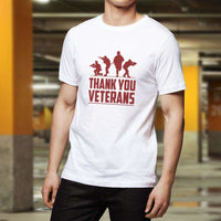Load image into Gallery viewer, Designs by MyUtopia Shout Out:Thank You Veterans Adult Unisex T-Shirt
