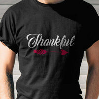 Load image into Gallery viewer, Designs by MyUtopia Shout Out:Thankful Arrow Adult Unisex Cotton Short Sleeve T-Shirt
