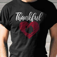 Load image into Gallery viewer, Designs by MyUtopia Shout Out:Thankful Heart Adult Unisex Cotton Short Sleeve T-Shirt

