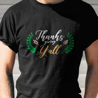 Load image into Gallery viewer, Designs by MyUtopia Shout Out:Thanksgiving Y&#39;all Adult Unisex Cotton Short Sleeve T-Shirt
