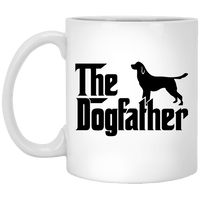 Load image into Gallery viewer, Designs by MyUtopia Shout Out:The Dog Father Ceramic Coffee Mug - White,11 oz / White,Ceramic Coffee Mug
