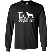 Load image into Gallery viewer, Designs by MyUtopia Shout Out:The Dog Father Ultra Cotton Long Sleeve Unisex T-Shirt,S / Black,Long Sleeve T-Shirts
