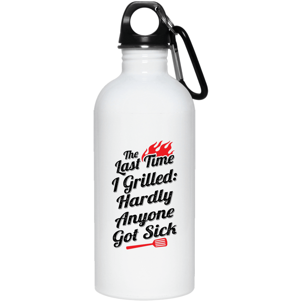 Designs by MyUtopia Shout Out:The Last Time I Grilled Stainless Steel Water Bottle,White / One Size,Water Bottles