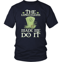 Load image into Gallery viewer, Designs by MyUtopia Shout Out:The Leprechauns Made Me Do It T-shirt,Navy / S,Adult Unisex T-Shirt
