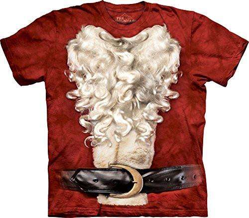 Designs by MyUtopia Shout Out:The Mountain Santa Suit T-Shirt,Red / S,Adult Unisex T-Shirt