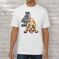 Load image into Gallery viewer, Designs by MyUtopia Shout Out:The Only Thing Vicious About My Pitbull Is His Gas Adult Unisex T-Shirt
