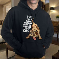 Load image into Gallery viewer, Designs by MyUtopia Shout Out:The Only Thing Vicious About My Pitbull Is His Gas Pullover Hoodie
