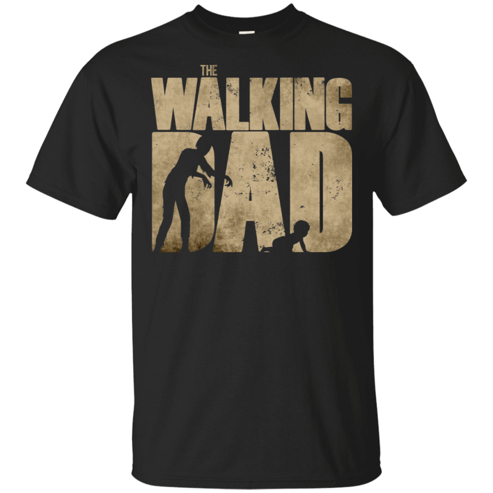 Designs by MyUtopia Shout Out:The Walking Dad Ultra Cotton Unisex T-Shirt,Black / S,Adult Unisex T-Shirt