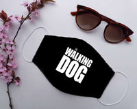 Load image into Gallery viewer, Designs by MyUtopia Shout Out:The Walking Dog Humor Adult Fabric Face Mask with Elastic Ear Loops
