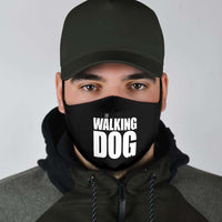 Load image into Gallery viewer, Designs by MyUtopia Shout Out:The Walking Dog Humor Adult Fabric Face Mask with Elastic Ear Loops
