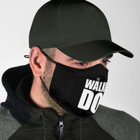 Load image into Gallery viewer, Designs by MyUtopia Shout Out:The Walking Dog Humor Adult Fabric Face Mask with Elastic Ear Loops
