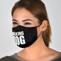 Load image into Gallery viewer, Designs by MyUtopia Shout Out:The Walking Dog Humor Adult Fabric Face Mask with Elastic Ear Loops
