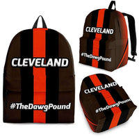 Load image into Gallery viewer, Designs by MyUtopia Shout Out:#TheDawgPound Cleveland Fan Day Pack Backpack
