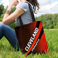 Load image into Gallery viewer, Designs by MyUtopia Shout Out:#TheDawgPound Cleveland Fan Fabric Totebag Reusable Shopping Tote
