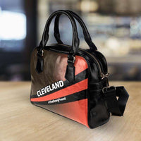 Load image into Gallery viewer, Designs by MyUtopia Shout Out:#TheDawgPound Cleveland Fan Faux Leather Handbag with Shoulder Strap
