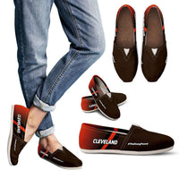 Load image into Gallery viewer, Designs by MyUtopia Shout Out:#TheDawgPound Cleveland Fan Ladies Casual Slip-on Flats
