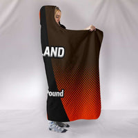 Load image into Gallery viewer, Designs by MyUtopia Shout Out:#TheDawgPound Cleveland Fan Premium Vegan Suede Medium Weight Hooded Blanket - Tall (80x60 &amp; 60x45)
