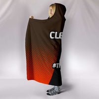 Load image into Gallery viewer, Designs by MyUtopia Shout Out:#TheDawgPound Cleveland Fan Premium Vegan Suede Medium Weight Hooded Blanket - Tall (80x60 &amp; 60x45)
