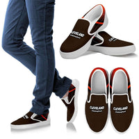 Load image into Gallery viewer, Designs by MyUtopia Shout Out:#TheDawgPound Cleveland Fan Slip-on Sneakers
