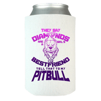 Load image into Gallery viewer, Designs by MyUtopia Shout Out:They Say Diamonds Are a Girl&#39;s Bestfriend, Tell That To My Pitbull Can Wrap,White / OS,Can Wrap
