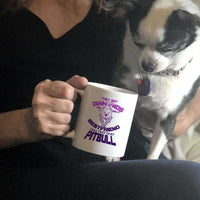 Load image into Gallery viewer, Designs by MyUtopia Shout Out:They Say Diamonds Are a Girl&#39;s Bestfriend, Tell That To My Pitbull Ceramic White Coffee Mug
