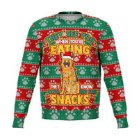 Load image into Gallery viewer, Designs by MyUtopia Shout Out:They See You When Your Eating Snacks German Shephard - 3D Ugly Christmas Holiday Fashion Sweatshirt,XS,Fashion Sweatshirt - AOP
