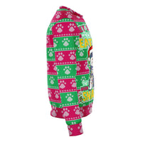 Load image into Gallery viewer, Designs by MyUtopia Shout Out:They See You When You&#39;re Eating Snacks Schnauzer - 3D Ugly Christmas Holiday Fashion Sweatshirt
