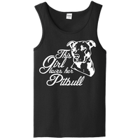 Load image into Gallery viewer, Designs by MyUtopia Shout Out:This Girl Loves Her Pitbull Ladies Tank Top,Black / S,Tank Tops
