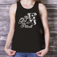Load image into Gallery viewer, Designs by MyUtopia Shout Out:This Girl Loves Her Pitbull Ladies Tank Top
