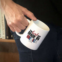 Load image into Gallery viewer, Designs by MyUtopia Shout Out:This Girl Was Made in &#39;Merica White Coffee Mug

