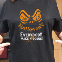 Load image into Gallery viewer, Designs by MyUtopia Shout Out:This Is Halloween Adult Unisex Cotton Short Sleeve T-Shirt
