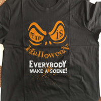 Load image into Gallery viewer, Designs by MyUtopia Shout Out:This Is Halloween Adult Unisex Cotton Short Sleeve T-Shirt
