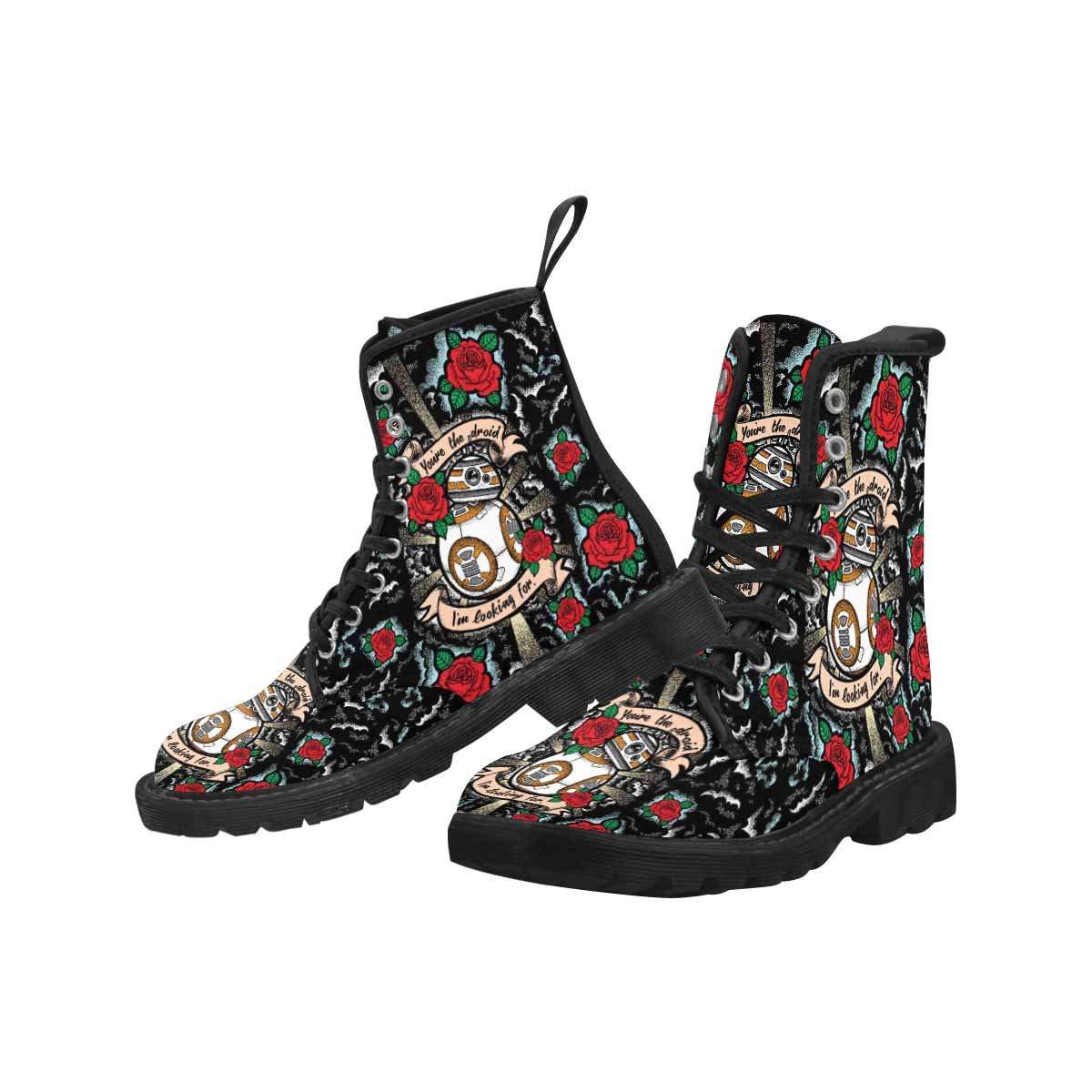 Designs by MyUtopia Shout Out:This is the Droid you are looking for Canvas Boots