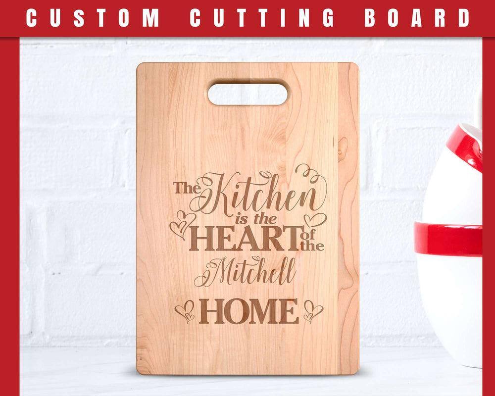 Designs by MyUtopia Shout Out:This Kitchen is the Heart of Family Home Personalized Gift for Chef - Engraved with Family Name