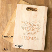 Load image into Gallery viewer, Designs by MyUtopia Shout Out:This Kitchen is the Heart of Family Home Personalized Gift for Chef - Engraved with Family Name
