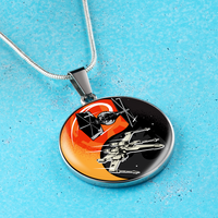 Load image into Gallery viewer, Designs by MyUtopia Shout Out:TIE - Xwing Ying Yang Handcrafted Jewelry
