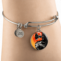 Load image into Gallery viewer, Designs by MyUtopia Shout Out:Tie Fighter / xWing Ying Yang Bangle Bracelet

