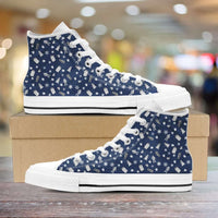 Load image into Gallery viewer, Designs by MyUtopia Shout Out:Timey Wimey Christmas All Over Print Canvas High Top Shoes
