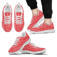 Load image into Gallery viewer, Designs by MyUtopia Shout Out:Timey Wimey Dalek Terms Running Shoes,Mens White Sole / Mens US5 (EU38) / Red,Running Shoes
