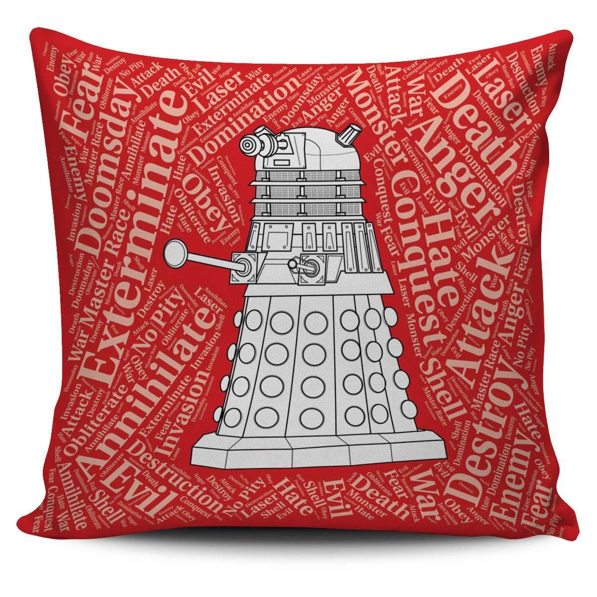 Designs by MyUtopia Shout Out:Timey Wimey Pillowcases,Dalek / Red,Pillowcases