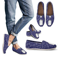 Load image into Gallery viewer, Designs by MyUtopia Shout Out:Timey Wimey TARDIS Casual Canvas Slip on Shoes Women&#39;s Flats
