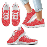Load image into Gallery viewer, Designs by MyUtopia Shout Out:Timey Wimey TARDIS Terms Running Shoes Red,Kids White Sole / 11 CHILD (EU28) / Red,Running Shoes
